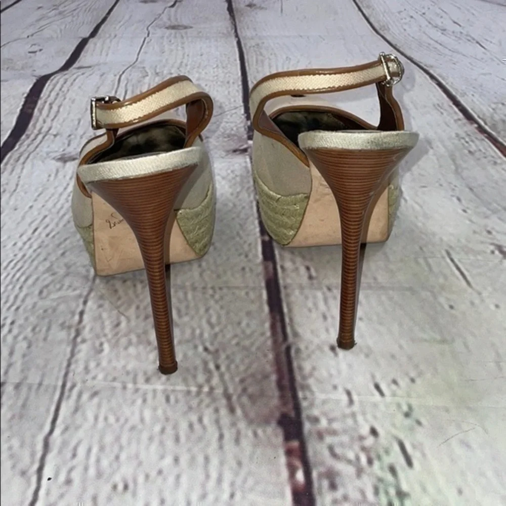 UEC Sam Edelman platform stilettos size 9 peep toe